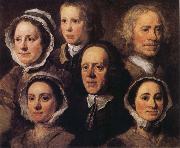 William Hogarth Heads of Six of Hogarth's Servants Germany oil painting artist